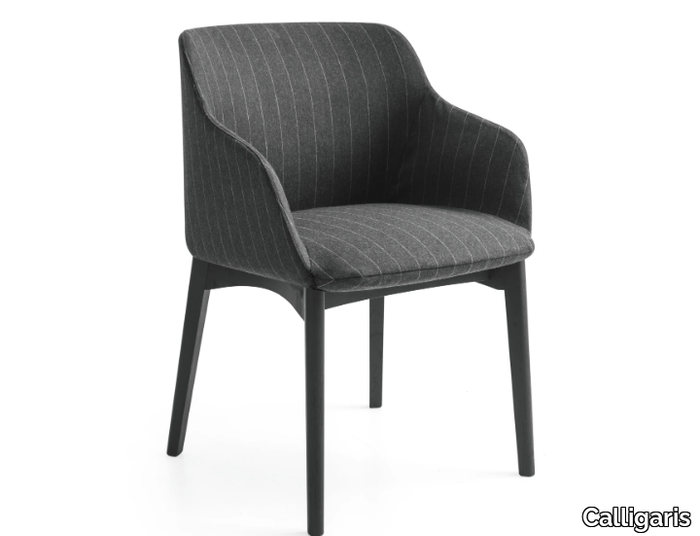 ELLE - Upholstered chair with armrests _ Calligaris