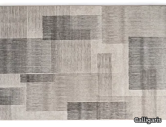 ZEN - Rectangular fabric rug with geometric shapes _ Calligaris