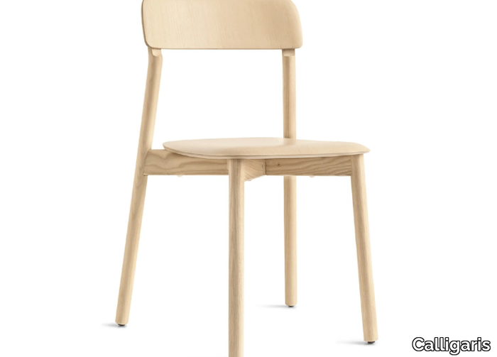 LINA - Solid wood chair open back _ Calligaris