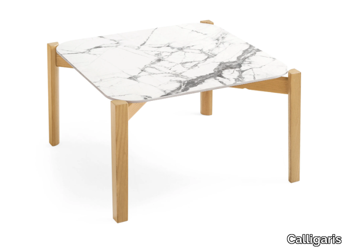 PALETTE - Square ceramic coffee table _ Calligaris