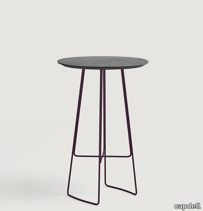 Nook high table solid metal base