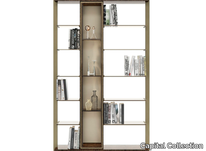 BIBLO - Open wall-mounted wooden bookcase _ Capital Collection