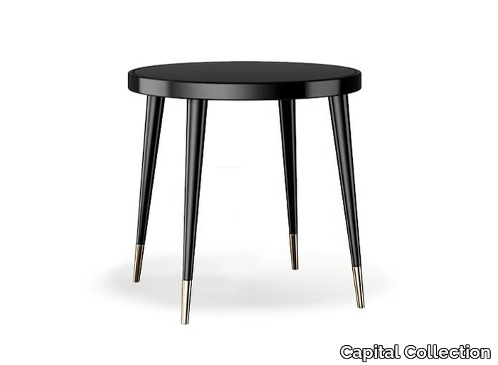 BLACK TIE D70 - Round wooden high side table _ Capital Collection