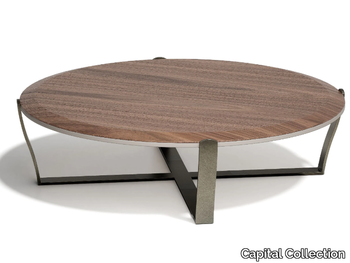 ARISTO XL.24 - Low wood and metal coffee table _ Capital Collection