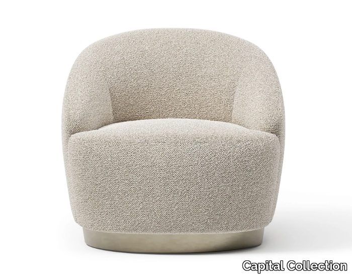 BRERA .23 - Fabric armchair with armrests _ Capital Collection