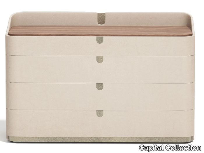 SUITE - Leather chest of drawers _ Capital Collection