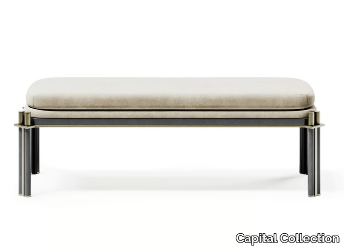 TUDOR - Upholstered leather bench _ Capital Collection