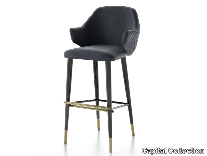 DIVA - High stool with back _ Capital Collection