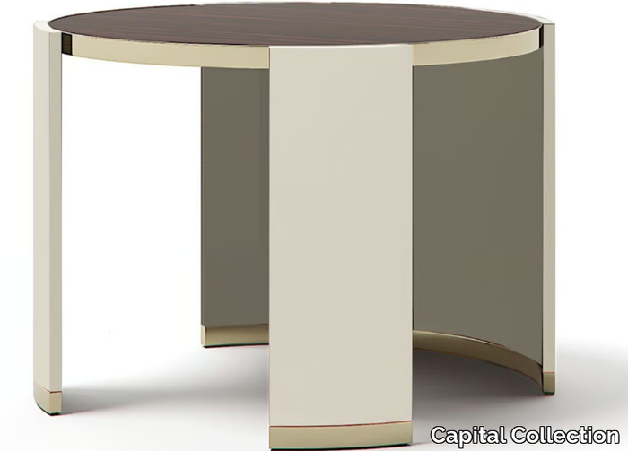 JEWEL 70 - Round wooden coffee table _ Capital Collection