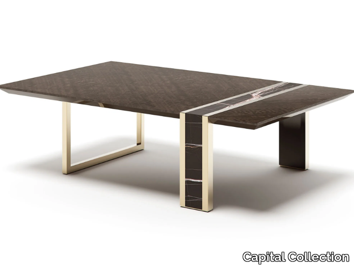 LINCOLN - Rectangular wooden coffee table _ Capital Collection