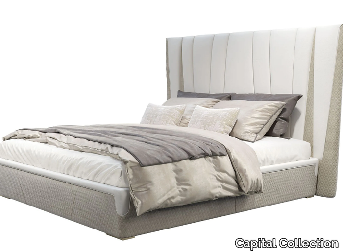 MAJESTIC L - Fabric double bed with upholstered headboard _ Capital Collection