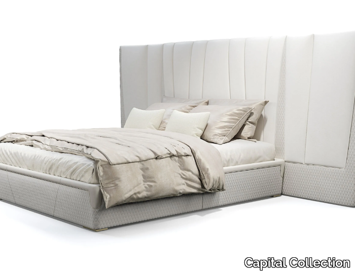 MAJESTIC XL - Double bed with upholstered headboard _ Capital Collection