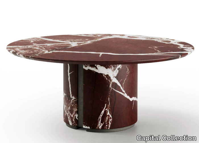 ERCOLINO - Marble coffee table for living room _ Capital Collection