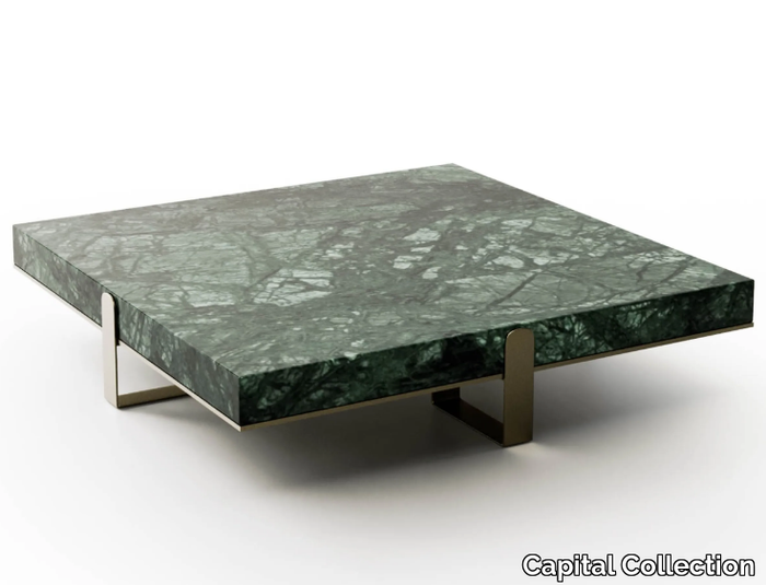 GRAND .23-Q - Low square marble coffee table _ Capital Collection