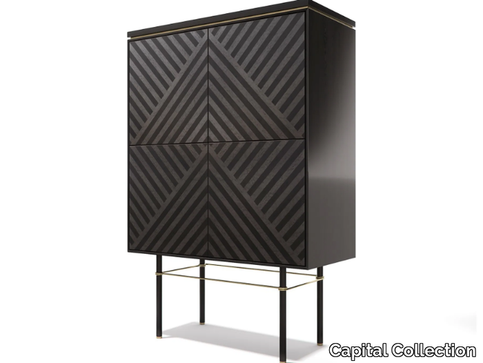 ZEFIRO - Wooden highboard with doors _ Capital Collection