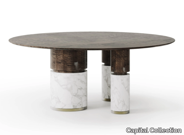 LOÏC - Round wooden dining table _ Capital Collection