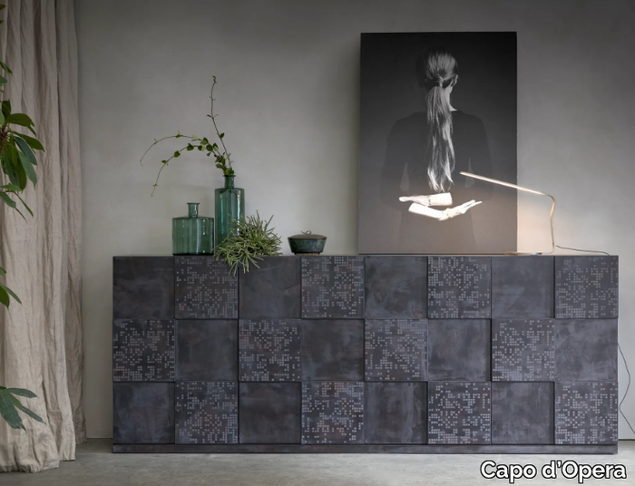 QUADRO - Sideboard with folding doors _ Capo d’Opera