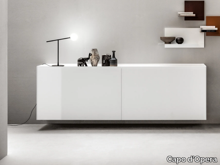 ATELIER - Suspended sideboard with sliding doors _ Capo d’Opera