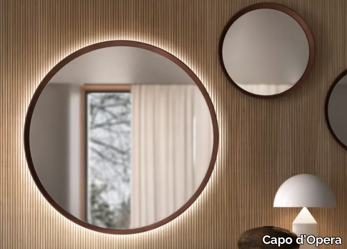 PEEP - Round framed wall-mounted mirror _ Capo d’Opera