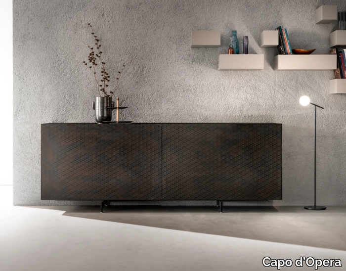 ATELIER - Wooden sideboard with sliding doors _ Capo d’Opera