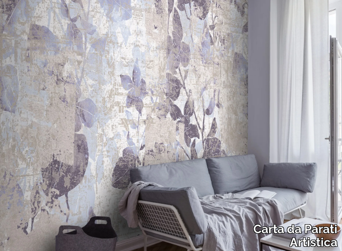 FIORI DI POMPEI - Washable wallpaper with floral pattern _ Carta da Parati Artistica