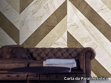 MARMO - Striped washable wallpaper _ Carta da Parati Artistica