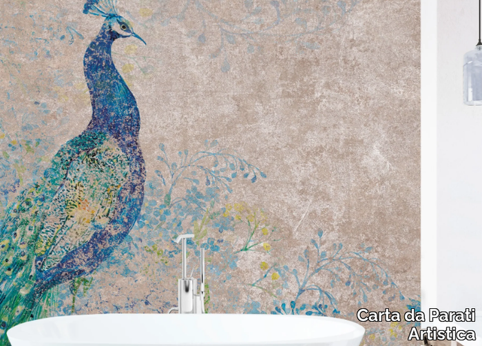 INCANTO - Glass-fibre bathroom wallpaper _ Carta da Parati Artistica