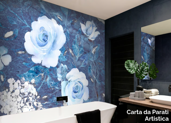 LAGUNA - Glass-fibre bathroom wallpaper _ Carta da Parati Artistica