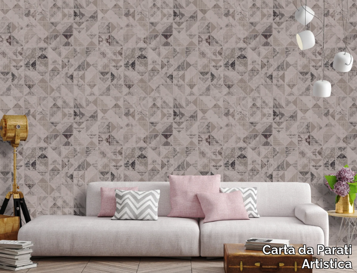 TEXTURE TRIANGOLI - Geometric washable wallpaper _ Carta da Parati Artistica