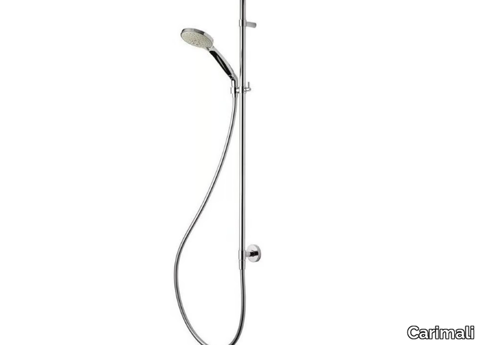 COSÌ SLIDING RAIL WITH WATER CONNECTION - ABS shower wallbar with hand shower and hose _ Carimali