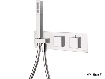 ILQUADRO 21521EST-CR/21531EST-CR - Recessed thermostatic shower mixer with hand shower _ Carimali