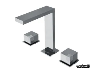 QCUBE MISCELATORE LAVABO 3 VIE - Washbasin taps _ Carimali