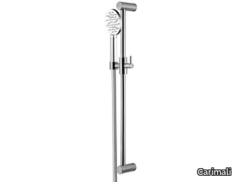 STILO 1.0 - Brass shower wallbar with hand shower and hose _ Carimali