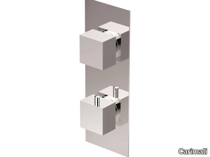 ILQUADRO 21221/21231/21221O/21231O - Recessed thermostatic shower mixer with plate _ Carimali