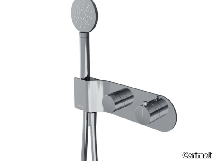 QTIME 0-QTM5101EST-CR/0-QTM5102EST-CR - Recessed thermostatic shower mixer with hand shower _ Carimali