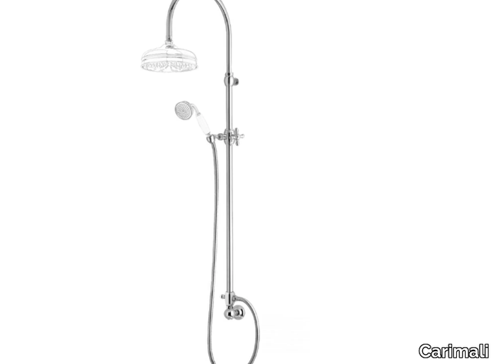 TELESCOPIC COLONIAL 00020/ID / 00020/ED - Wall-mounted shower panel with diverter _ Carimali