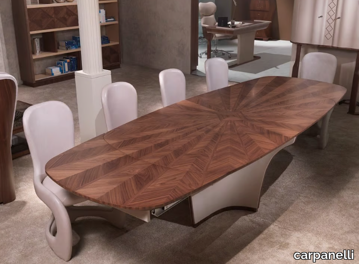 DESYO - Oval walnut table _ carpanelli