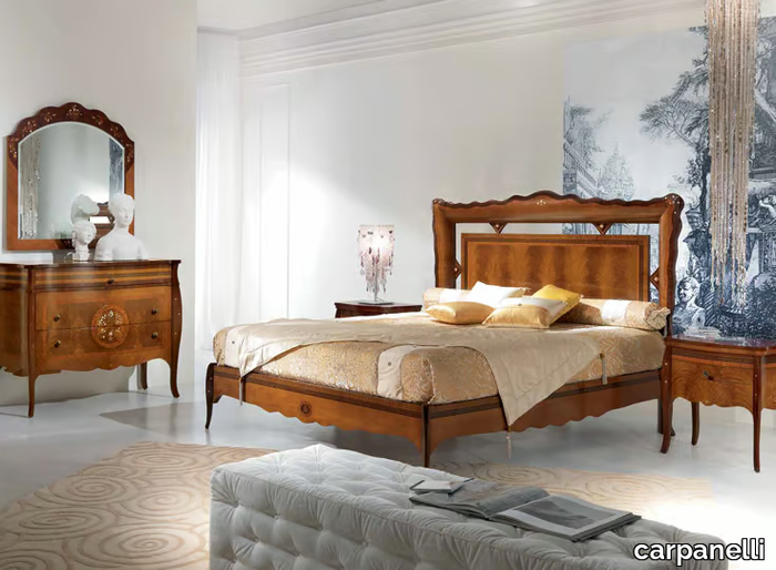 POIS - Double bed with high headboard _ carpanelli