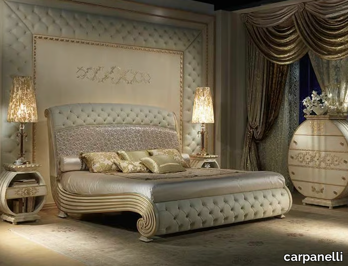 VANITY - Upholstered bed with tufted headboard _ carpanelli