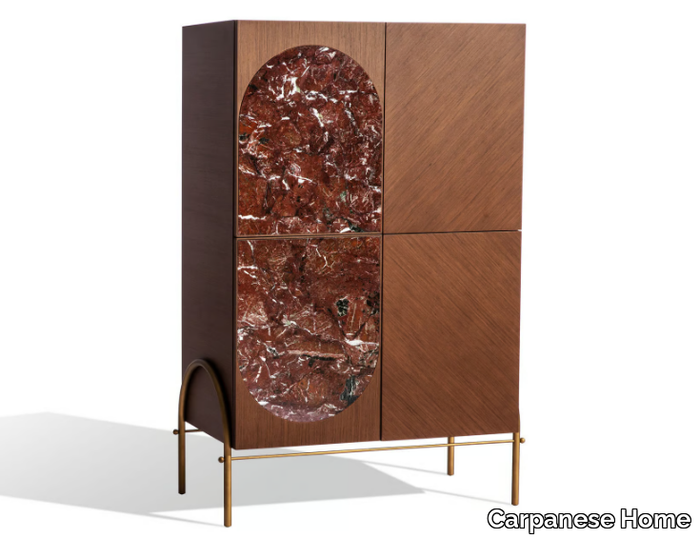 ALMA H - Wooden highboard with doors and drawers _ Carpanese Home