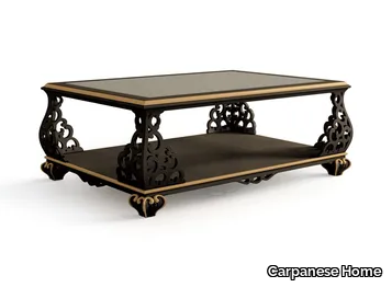 5032 - Rectangular coffee table with mirrored glass top _ Carpanese Home