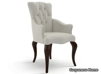 5119 - Tufted fabric chair with armrests _ Carpanese Home