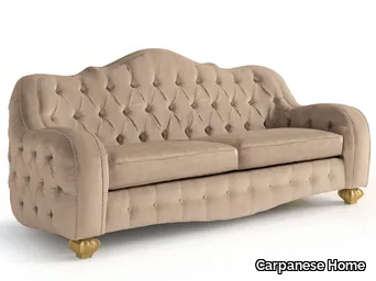 5139 - 3 seater tufted nabuk sofa _ Carpanese Home