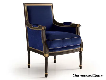 6044 - Velvet armchair with armrests _ Carpanese Home
