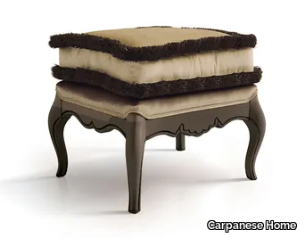 6083 - 6183 - Low upholstered velvet stool _ Carpanese Home