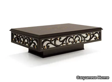 6032 - Low wooden coffee table with storage space _ Carpanese Home