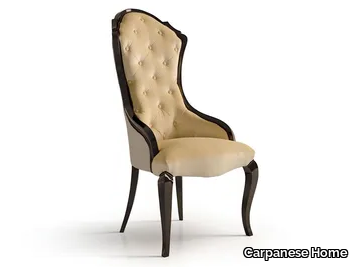 6110 - Velvet chair with armrests _ Carpanese Home