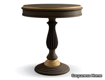 6230 - Round wooden high side table _ Carpanese Home
