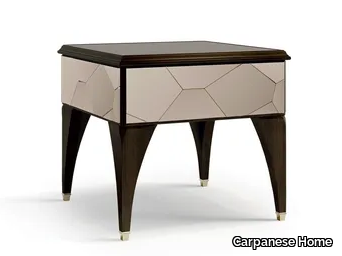 6638 - Wooden coffee table/bedside table and mirrored glass insert _ Carpanese Home