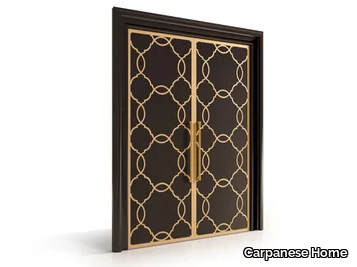 6803 - Wooden door with golden decor _ Carpanese Home